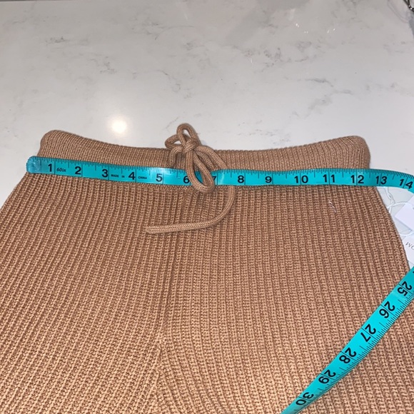 NWT REFORMATION Sanzo Tie Waist Knit Shorts In Buff - Picture 10 of 11